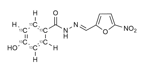 Nifuroxazide-13C6 reference materials - analytical standards - nitrofuran metabolites - WITEGA Laboratorien Berlin-Adlershof GmbH