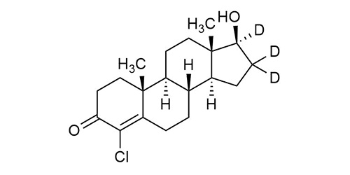 Chlortestosterone-16,16,17-D3 Clostebol-16,16,17-D3 4-Chlorotestosterone-16,16,17-D3 reference materials Steroids